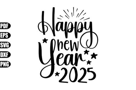 Happy New Year Svg Graphic By Creativekhadiza Creative Fabrica