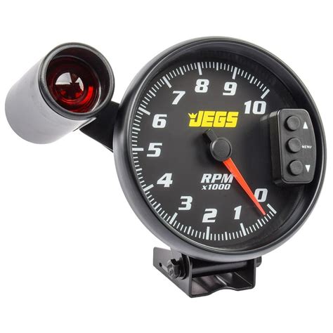 Jegs 41263 5 Tachometer Black Face With Black Bezel