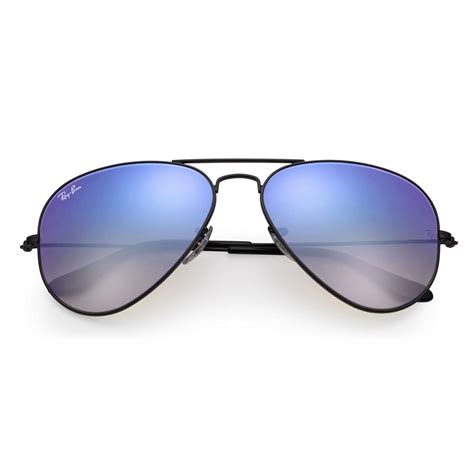 Ray Ban Rb3025 0024o Original Aviator Flash Lenses Gradient Black Blue Gradient Flash