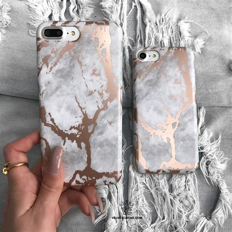 White Marble Rose Gold Chrome Iphone Case Iphone Case Protective Phone Cases Protective