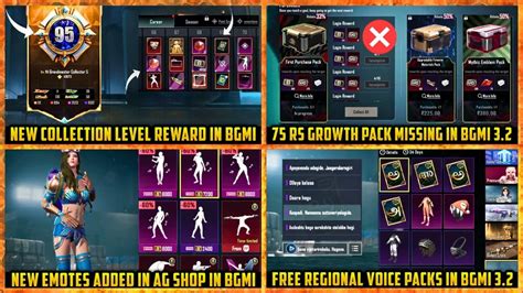 New Collection Rewards In Bgmi Free Ag Emotes And Regional Voice