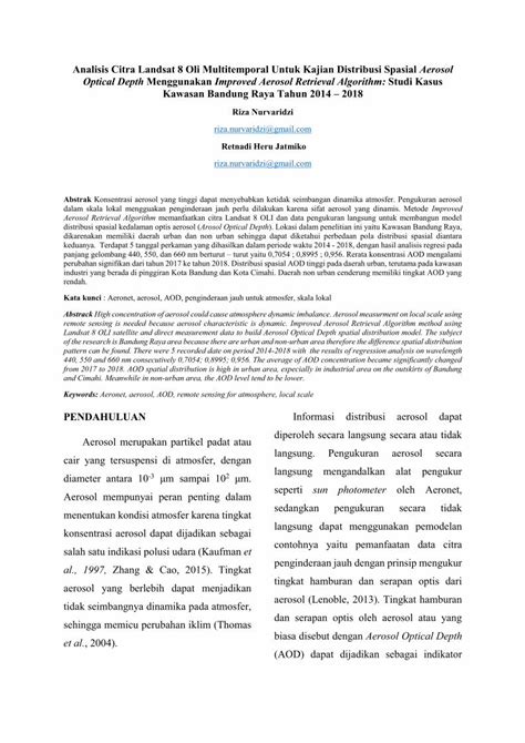 PDF Analisis Citra Landsat 8 Oli Multitemporal Untuk Kajian DOKUMEN