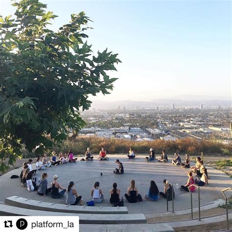 A hike up the Culver City stairs + sunset meditation at the top.. # ...