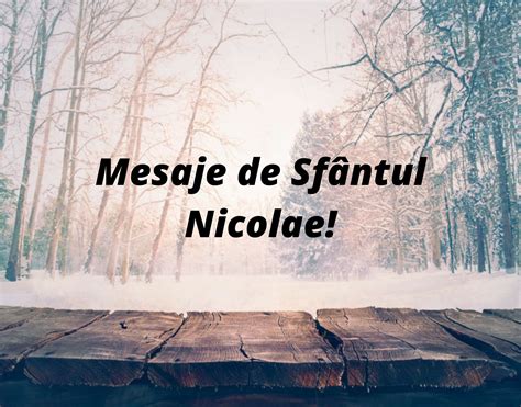 Mesaje De Sf Ntul Nicolae