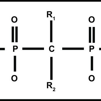 Structure of bisphosphonates: phosphate-carbon-phosphate (P-C-P)... | Download Scientific Diagram