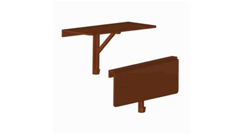 Wall Mounted Drop Leaf Table – Free Woodworking Plan.com