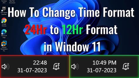 How To Change Time Format In Windows Hr To Hr Format Youtube