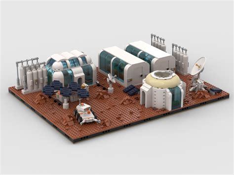 Lego Moc Modular Mars Diorama By Gabizon Rebrickable Build With Lego