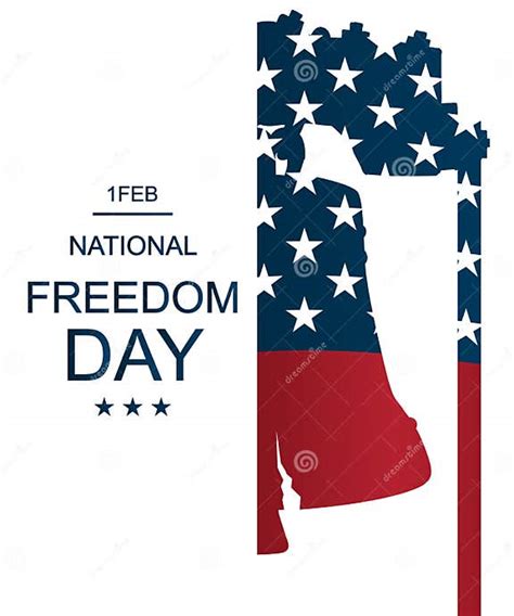 Poster Or Banners On National Freedom Day February 1st Stock