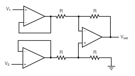 Difference Amplifier Circuit Diagram