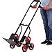 DURHAND Steel Climbing Stairs Trolley Hand Trucks 6 Wheels Foldable