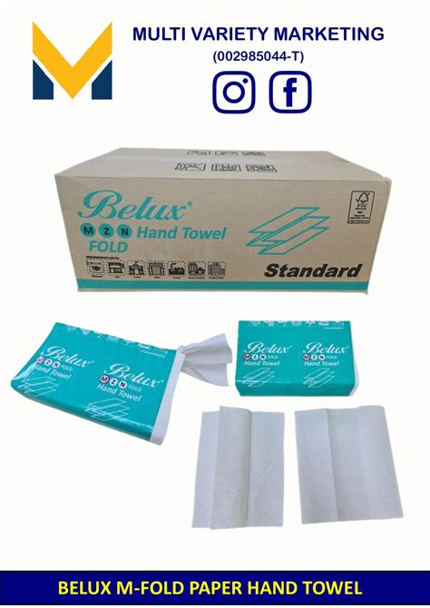 Mvm Belux Dq M Fold Paper Hand Towel Ply Sheets Packs Full