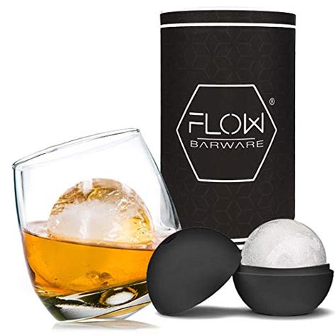 Flow Barware Ensemble De Verres Whisky Bascule Avec Moule Glace