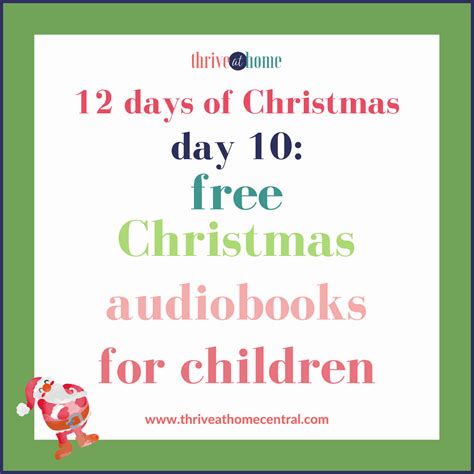 Free Christmas Audiobooks for Kids - Thrive at Home