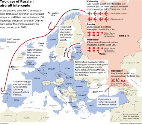 Two Days Of Russian Aircraft Intercepts The Washington Post