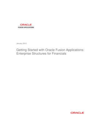 Fillable Online Getting Started With Oracle Fusion Applications