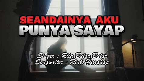 Rita Butar Butar Seandainya Aku Punya Sayap Cover Lyric Video