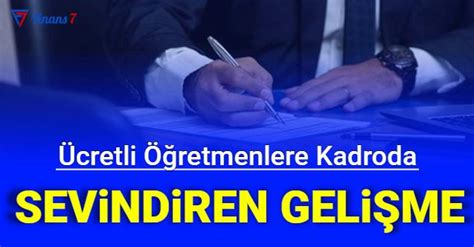 Son Dakika Ücretli Öğretmenlere Kadroda Sevindiren Gelişmeler Tarih