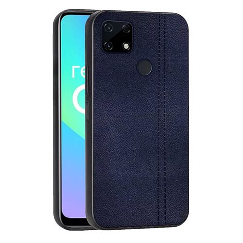 Amazon Brand Solimo Mobile Back Cover Leather REALMEC25 PU LEATHER