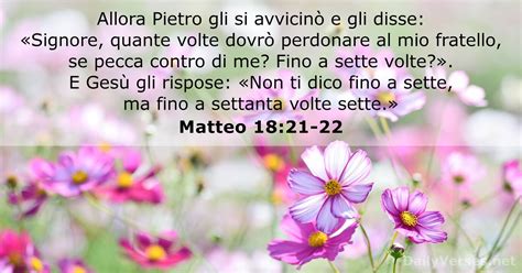 Novembre Versetto Della Bibbia Del Giorno Matteo