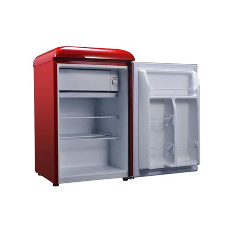 Galanz Retro Single Door 25 Cu Ft Mini Fridge With Freezer Hot Rod