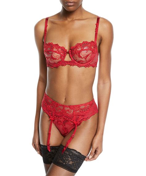 Slip Fantaisie Dressing Floral Rouge Lise Charmel Acc Ds