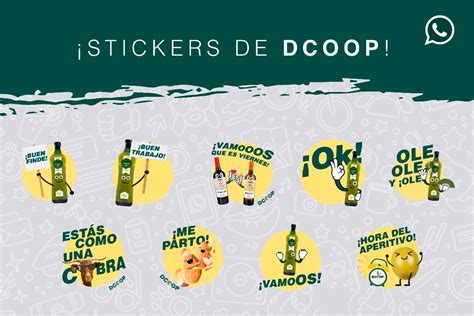 Dcoop diseña divertidas pegatinas corporativas para compartir en