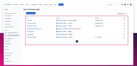 Issue Templates Agent For Jira
