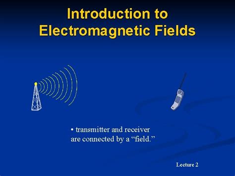 Electromagnetic Field Introduction To Electromagnetic Fields Electric