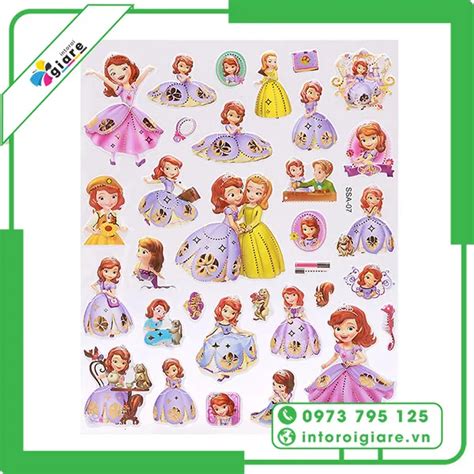 50+ Mẫu Sticker Công Chúa Đẹp Dễ Thương Đáng Yêu