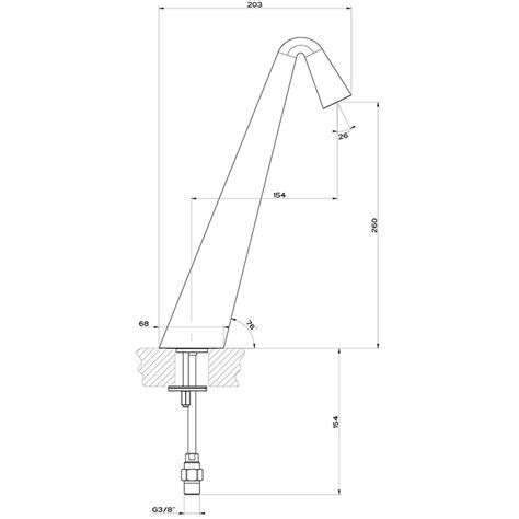 Gessi Cono Bocca Lavabo H Cm Senza Scarico Finitura