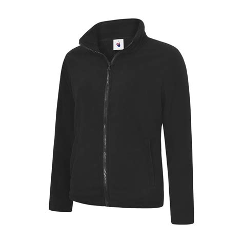 Ladies Classic Full Zip Fleece Jacket Black