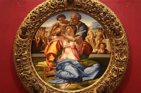 Michelangelo Buonarroti Tondo Doni Sacra Famiglia Con