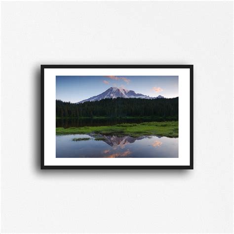 Mt. Rainier, Reflection Lake, Sunrise, Wall Art, Landscape Print ...