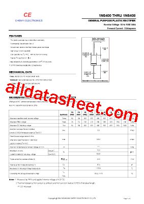 1N5401 Datasheet PDF Shanghai Lunsure Electronic Tech