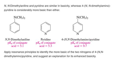 Solved N N Dimethylaniline And Pyridine Are Similar In Chegg