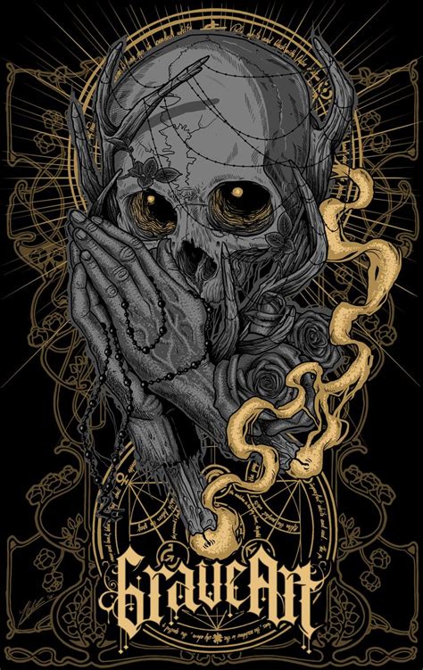 LOST PRAYER by GraveArt | Art poster design, Dark artwork, Skull artwork