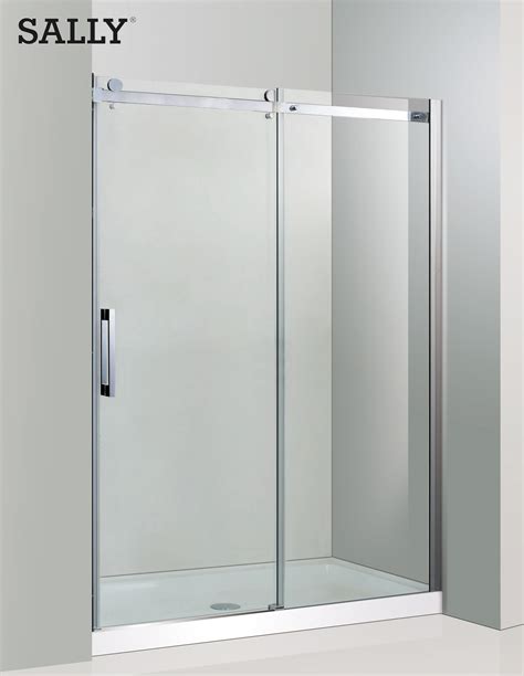 Sally Bathroom Frameless Sliding Door For Shower Enclosure Tempered