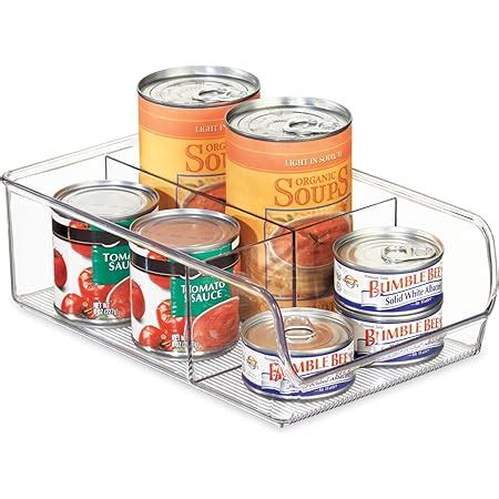 Idesign Caja Transparente Con Compartimentos Organizador De Cocina