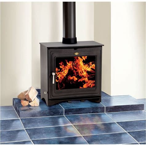 Clarke Pembroke Ii Black Cast Iron Wood And Coal Burning Stove 40000btu 12kw