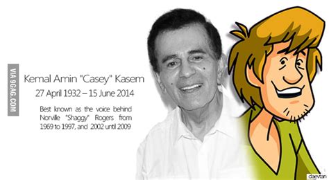 Rip Casey Kasem Voice Actor Of Shaggy In Scooby Doo 9gag