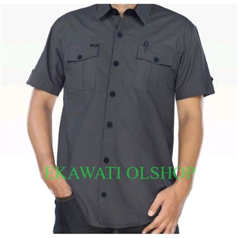 jual kemeja kerja lengan pendek kemeja lapangan pria baju outdoor