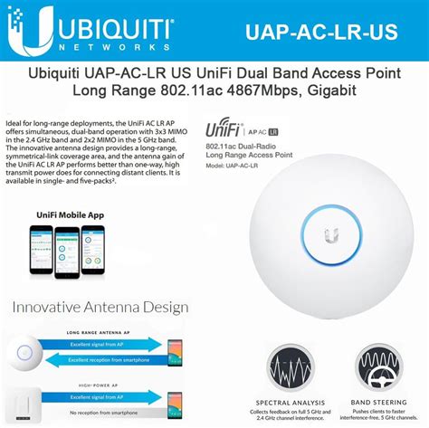 Amazon UniFi AP AC LR UAP AC LR US Long Range 802 11ac Dual Band