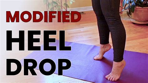 Heel Drop Exercise Modified For Brocade Exercise Youtube