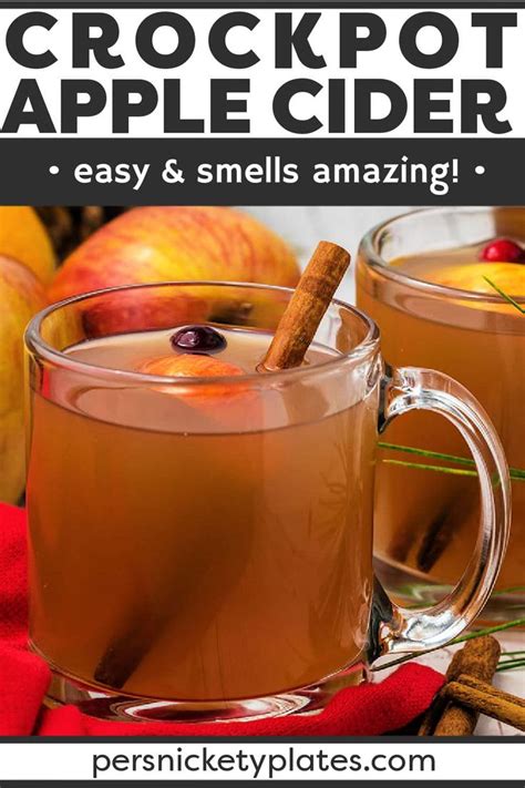 Warm And Cozy Slow Cooker Apple Cider Is Fruity Full Of Spices And Slow Cooked To Perfection