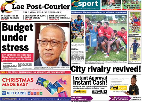 Front And Back Page Post Courier