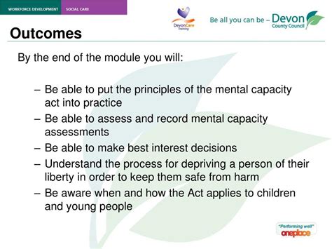 Ppt Mental Capacity Act Deprivation Of Liberty Safeguards