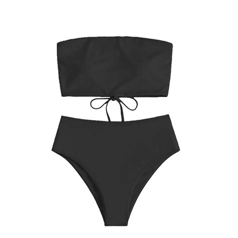 2024 Women Sexy Cute Split Bikini Swimsuit High Waisted Bikini Sexy Push Up Two Piece Beach