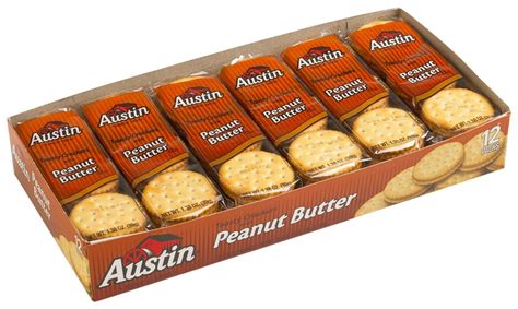 Austin toasty crackers with peanut butter 45 packages - outdoortop