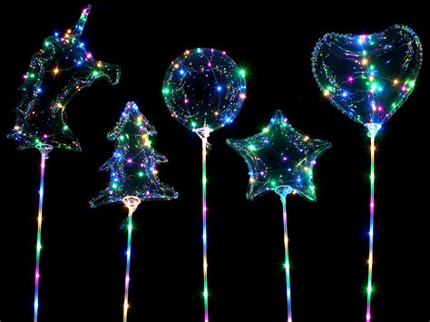 Leucht Luftballons Helium Ballons Mit Led Licht Inkl Batterien U